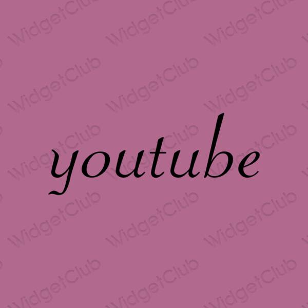 Estetik Youtube uygulama simgeleri