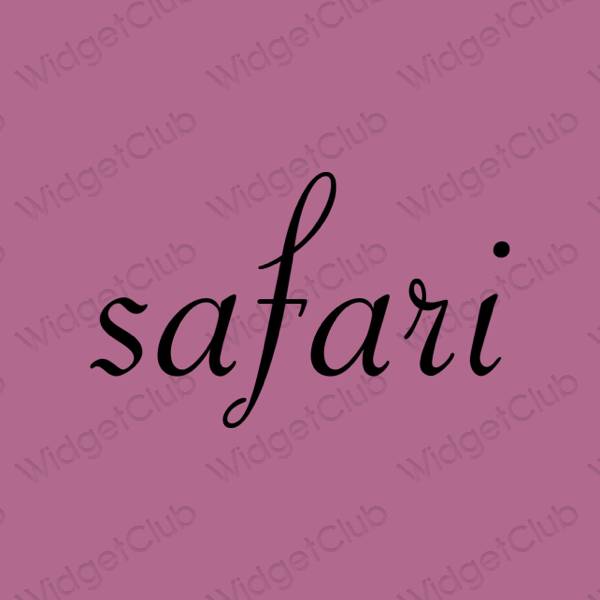Esteetilised Safari rakenduste ikoonid