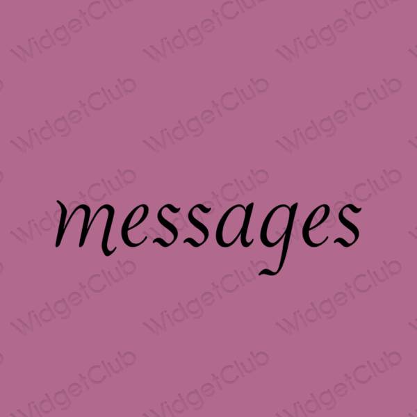 Estetinės Messages programų piktogramos