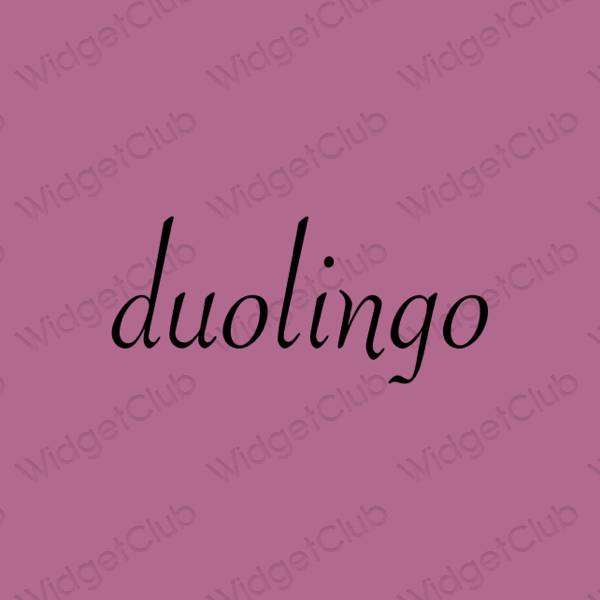 រូបតំណាងកម្មវិធី duolingo សោភ័ណភាព