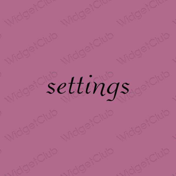 Estética Settings iconos de aplicaciones