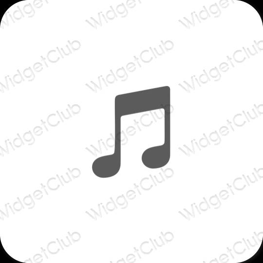 Esthetische Music app-pictogrammen