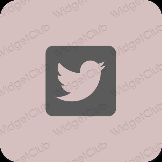 Estetski ružičasta Twitter ikone aplikacija