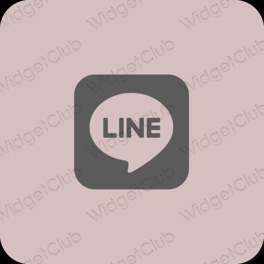 Ästhetisch Rosa LINE App-Symbole
