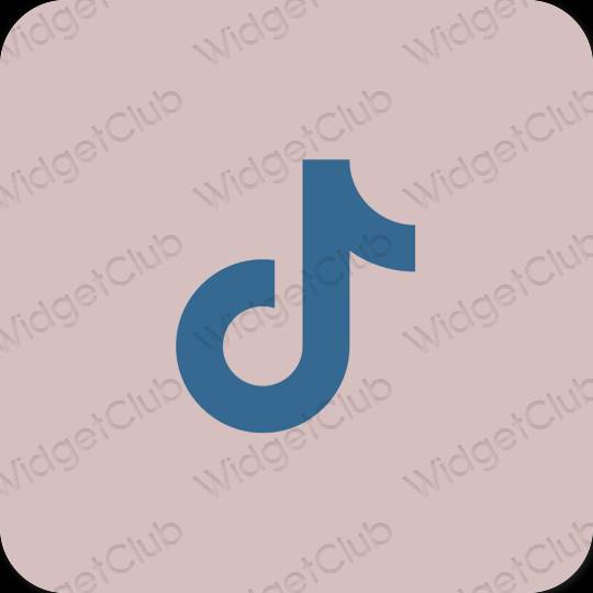 Estetický růžový TikTok ikony aplikací