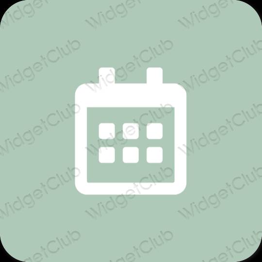 Estético azul pastel Calendar iconos de aplicaciones