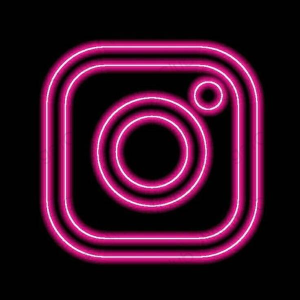 Estetic negru Instagram pictogramele aplicației