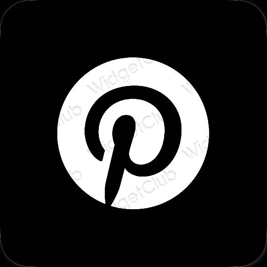 جمالية Pinterest أيقونات التطبيقات