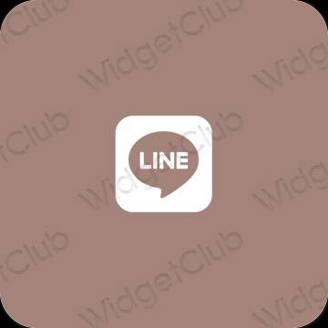 Естетске LINE иконе апликација