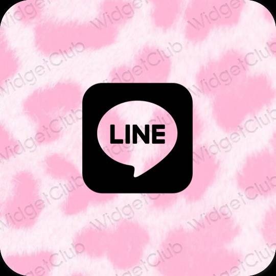 Icônes d'application LINE esthétiques