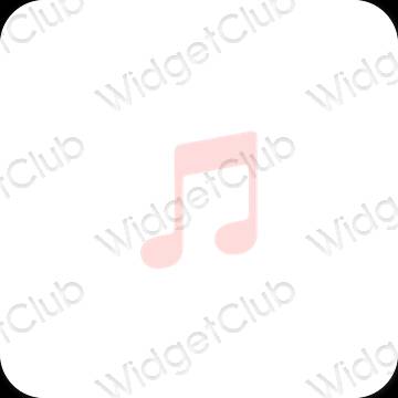 Esthetische Music app-pictogrammen