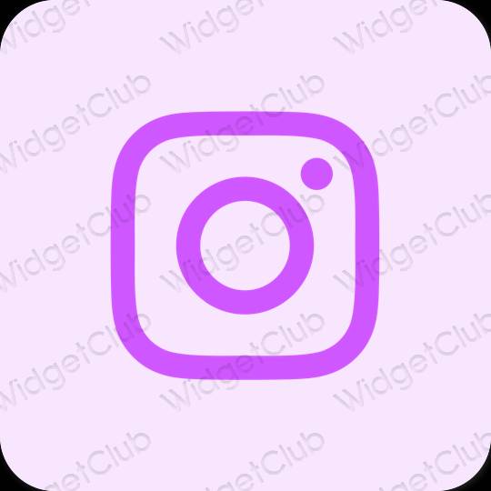 эстетический пурпурный Instagram значки приложений