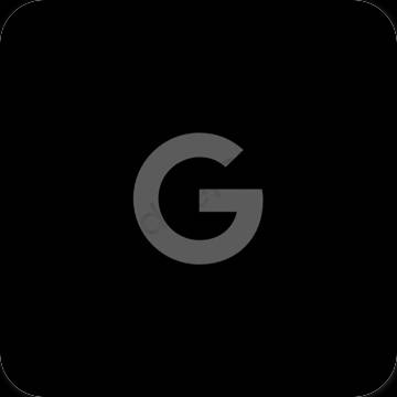 Estetik qara Google proqram nişanları