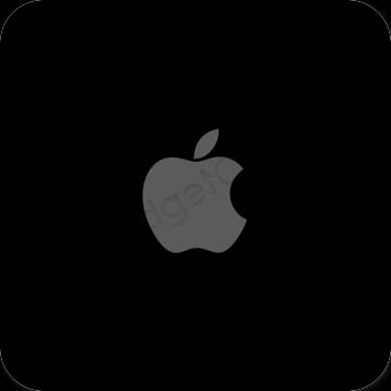 Thẩm mỹ đen Apple Store biểu tượng ứng dụng