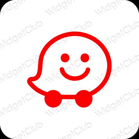 미적 Waze 앱 아이콘