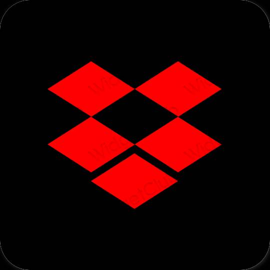 Estetické ikony aplikací Dropbox