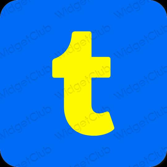 Estetické Modrá Tumblr ikony aplikácií