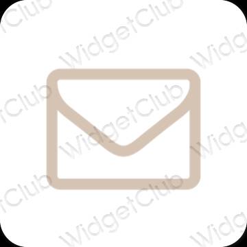 Estetik Mail uygulama simgeleri