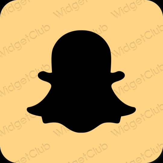 Estetik coklat snapchat ikon aplikasi