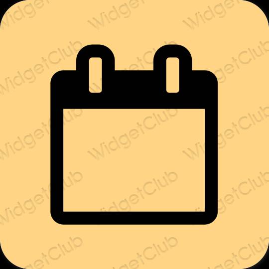 Estetis jeruk Calendar ikon aplikasi