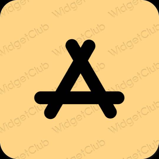 Esthétique orange AppStore icônes d'application