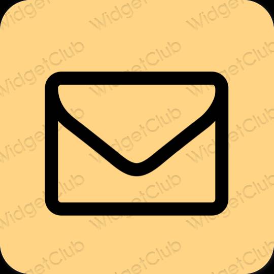 미적인 갈색 Mail 앱 아이콘