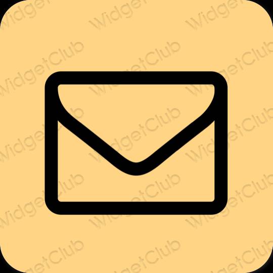 Estetico arancia Mail icone dell'app