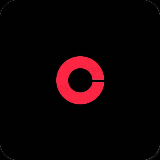 미적인 검은색 Coinbase 앱 아이콘