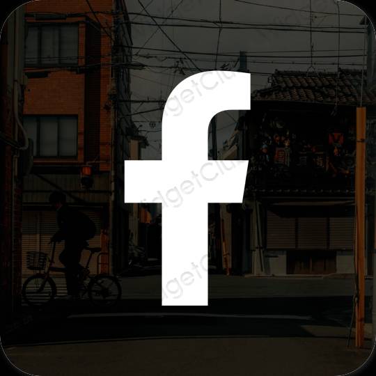 Esthetische Facebook app-pictogrammen