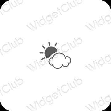 Estética Weather iconos de aplicaciones