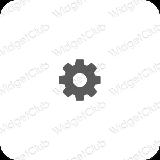 Æstetiske Settings app-ikoner