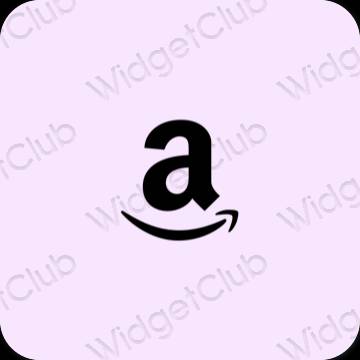 Æstetisk lilla Amazon app ikoner