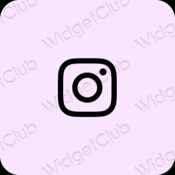審美的 紫色的 Instagram 應用程序圖標
