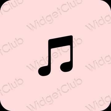 미적인 분홍 Apple Music 앱 아이콘