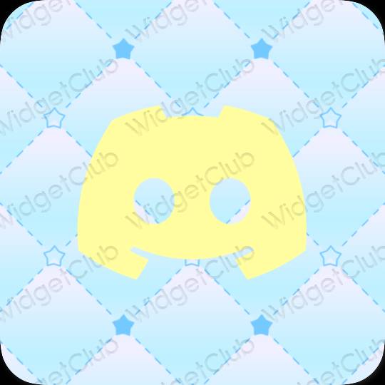 Estético amarillo discord iconos de aplicaciones