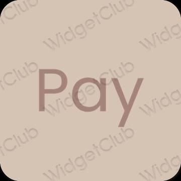 เกี่ยวกับความงาม สีเบจ PayPay ไอคอนแอพ