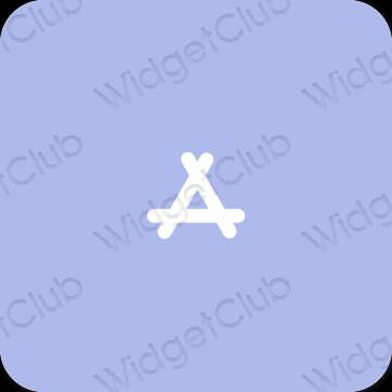 Stijlvol pastelblauw AppStore app-pictogrammen