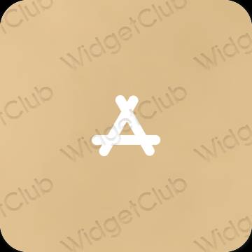 Esteetiline kollane AppStore rakenduste ikoonid