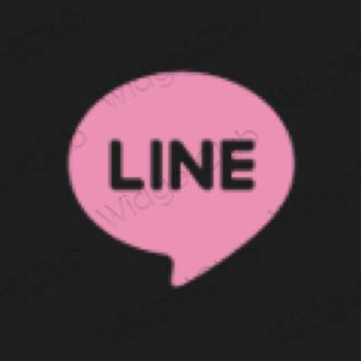 Estetske LINE ikone aplikacij