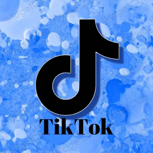 Estetické ikony aplikací TikTok