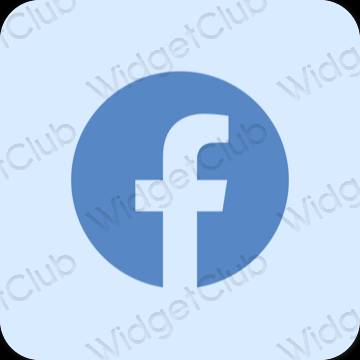 Thẩm mỹ màu tím Facebook biểu tượng ứng dụng