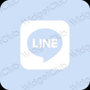 Estetisk lila LINE app ikoner