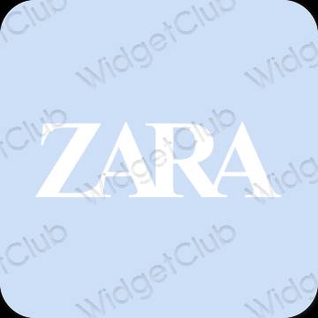 Естетски љубичаста ZARA иконе апликација