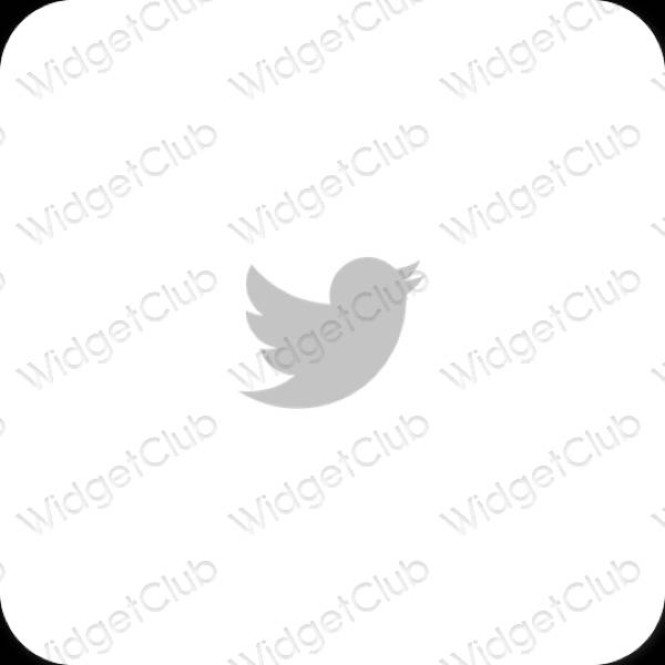 Esthetische Twitter app-pictogrammen