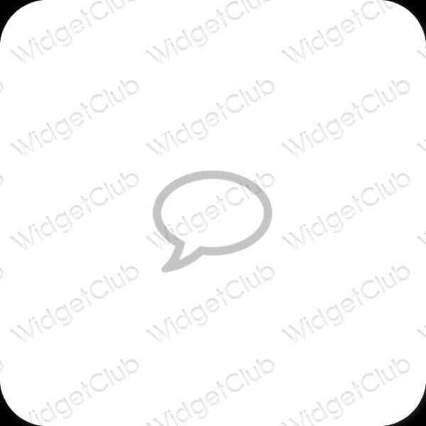 Icônes d'application Messages esthétiques