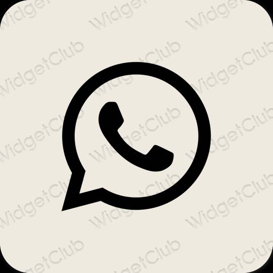 Estetiska WhatsApp appikoner