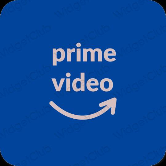 Stijlvol blauw Amazon app-pictogrammen