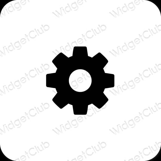 Æstetiske Settings app-ikoner
