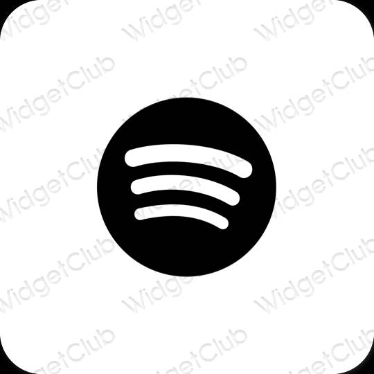 Esthetische Spotify app-pictogrammen