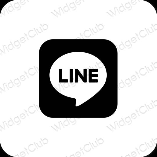 Æstetiske LINE app-ikoner